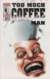 Too Much Coffee Man #2 (2nd) VF ; Adhesive | Shannon Wheeler