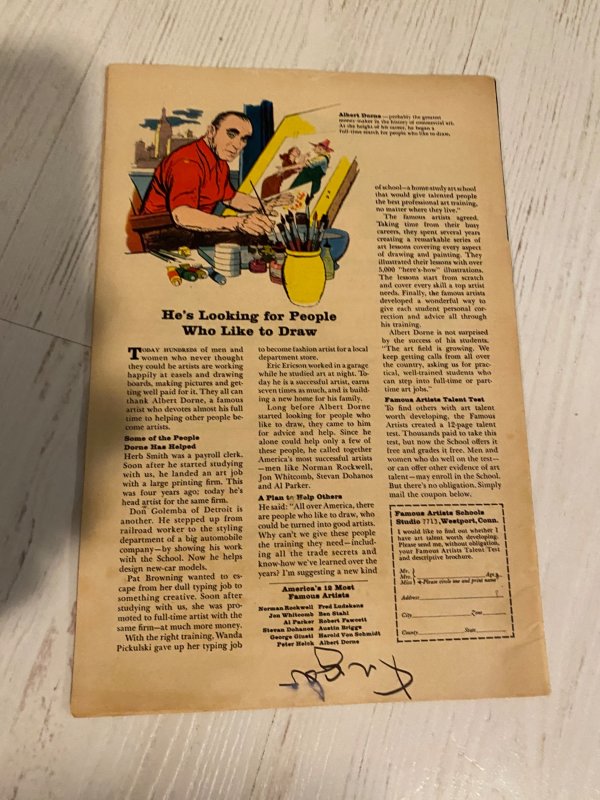 Fantastic Four #45 (1965)first inhuman app market marks inside back cover