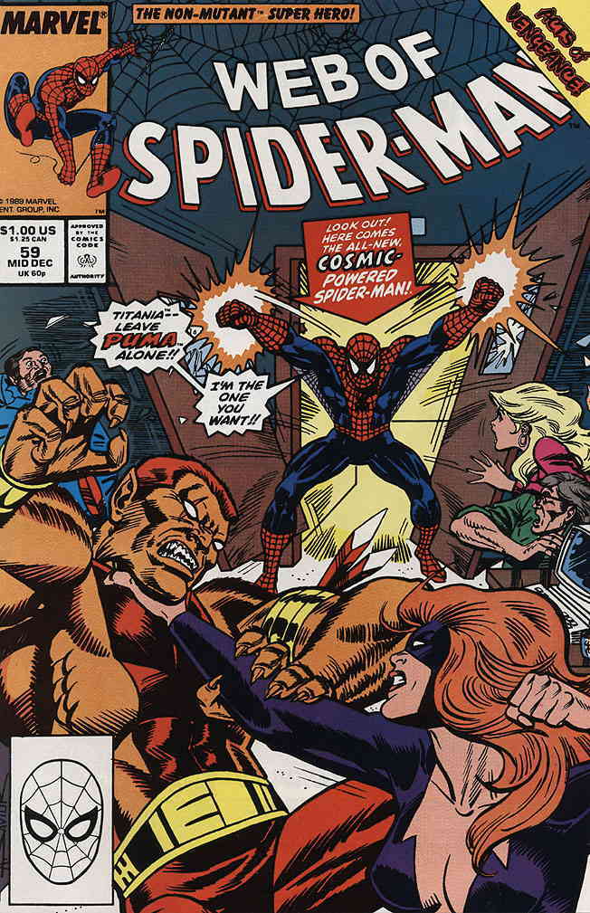 Spiderman Web of Spider-man #39 Retribution Great Gift Idea VF-NM Unread  1988 Marvel Comics Vintage Comic Book