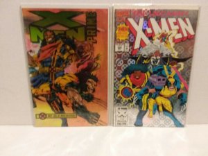 X-MEN: PRIME - CHROME CELLOPHANE COVER + UNCANNY X-MEN #300 - FREE SHIPPING