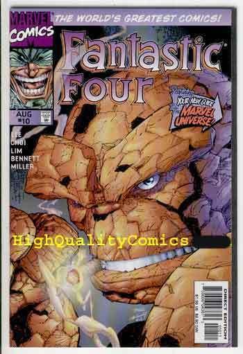 FANTASTIC FOUR #10, Vol 2, NM+, Galatus, Thing, Human Torch, more FF in store