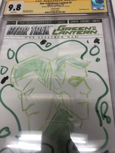 Star Trek/Green Lantern (2015)#1(CGC 9.8) Signed & Sketch Lobdell*Sketch Edition