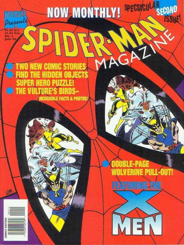 Spider-Man Magazine #2 FN ; Marvel | X-Men