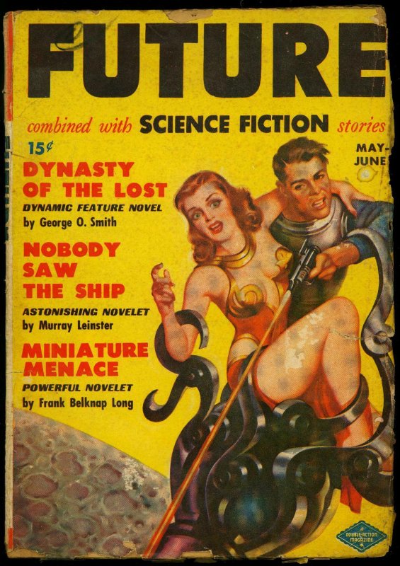 Future Science Fiction Pulp #1 May 1950- Spicy cover- James Blish G