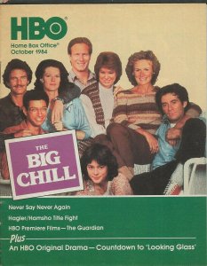 ORIGINAL Vintage Oct 1984 HBO Guide Magazine Big Chill Raiders of the Lost Ark