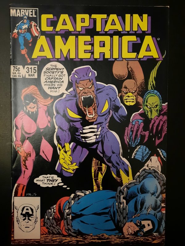 Captain America #315 Direct Edition (1986) VF
