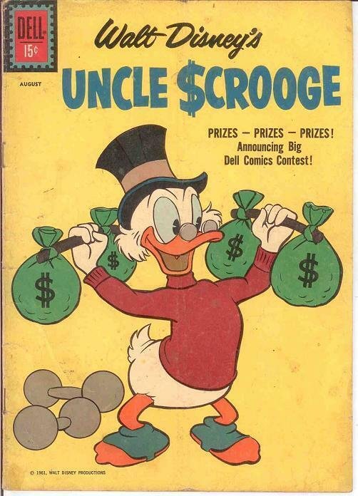 UNCLE SCROOGE 34 GOOD   August 1961 COMICS BOOK