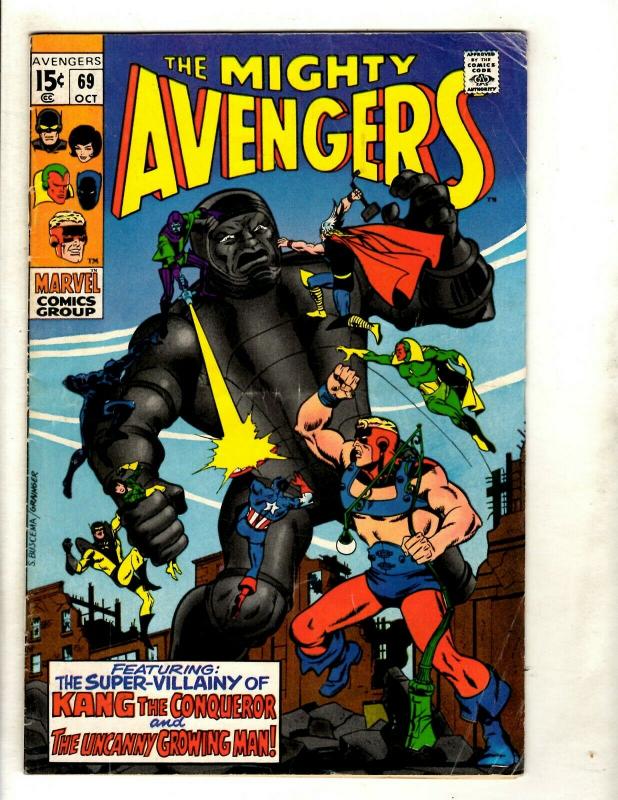 Avengers # 69 VG/FN Marvel Comic Book Hulk Thor Iron Man Captain America GK2