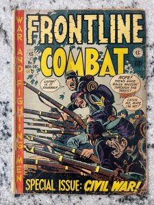 Frontline Combat # 9 GD/VG EC Golden Age Comic Book Civil War Fighting 13 J864