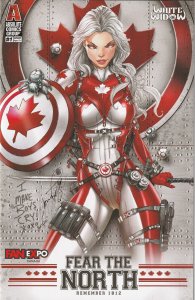 White Widow # 2 Fan Expo Hero Variant Cover NM Absolute Signed Jamie Tyndall