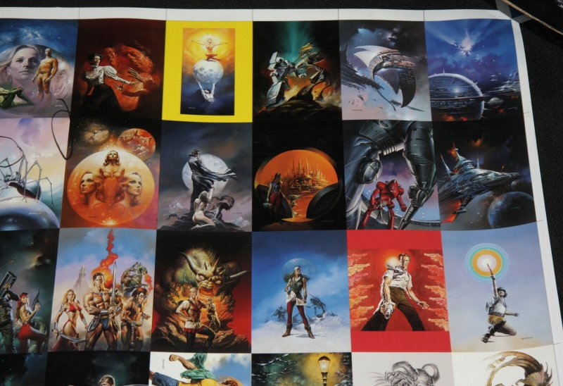 BORIS VALLEJO PROOF SHEET - 2pc Uncut Card Set Fantasy