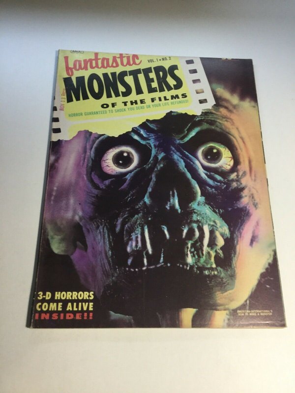 Fantastic Monsters Of The Films 2 Vf+ Very Fine+ 8.5 Minor Spine Roll Magazine