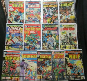 Atlas Comics Mini-Library Sampler (Atlas 1975) Lot of 13Diff Brute Wulf Manhunt