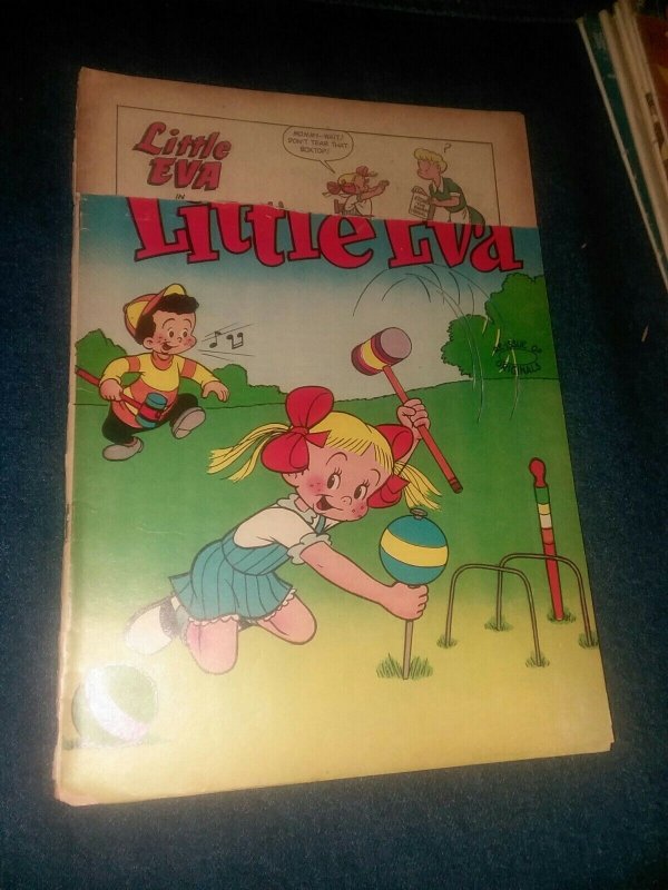 Little Eva #25 St John comics 1956 golden age girl cartoon good art classic rare