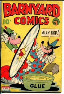 Barnyard #1 1944-Nedor-WWII-patriotic-funny animals-1st issue-VG