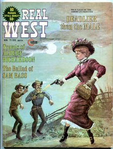 Real West Magazine November 1973- Yakima Canutt- Sam Bass VG+