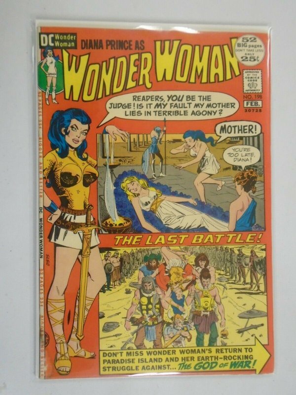 Wonder Woman #198 5.0 VG FN water stain (1972 1st Series)