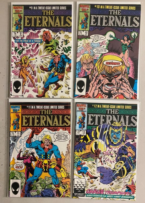 Eternals set #1-12 Direct Marvel 2nd Series (average 7.0 FN/VF) (1985 to 1986)