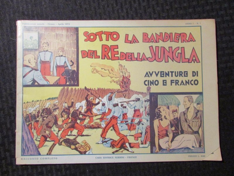 1973 Sotto La Bandiera Del Re Della Jungla SC G/VG Italian