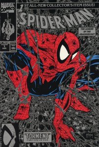 Marvel Spider-Man #1 Silver Variant (1990) Comic Book NM+ 9.4
