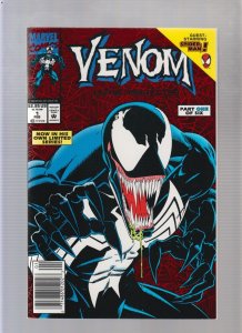 Venom: Lethal Protector #1 - Bagley Foil Cover (9.2 OB) 1993