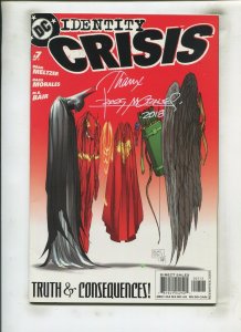 IDENTITY CRISIS #7 (9.0) SIGNED BY RAGS MORALES!! 2004