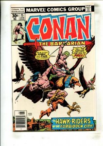 CONAN THE BARBARIAN #75 (8.0) NEWSSTAND!! 1977