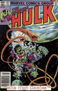 HULK  (1962 Series) (#1-6, #102-474, #600-635)(INCREDIB #281 NEWSSTAND Very Fine