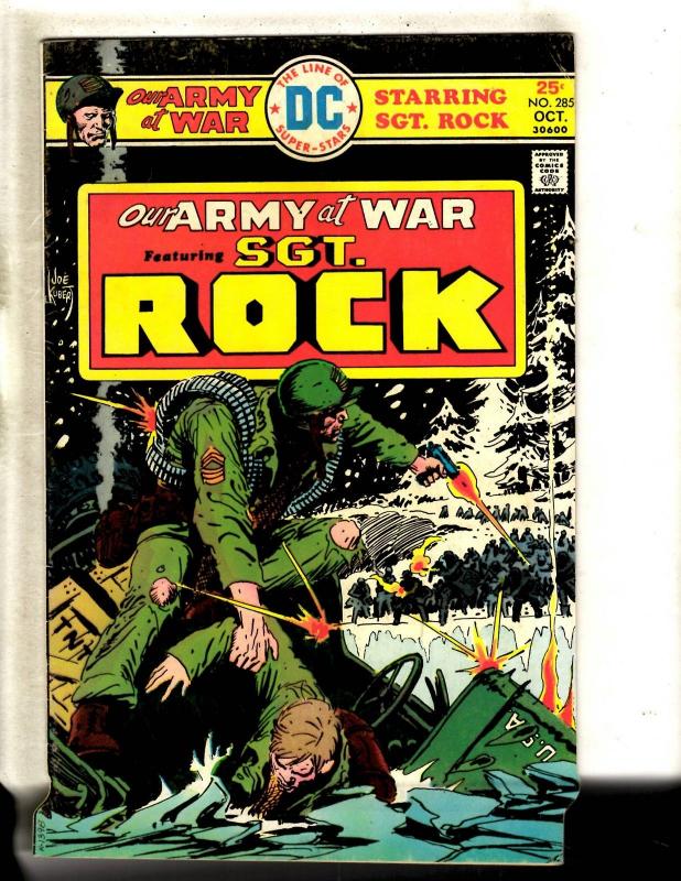 Lot Of 6 Our Army At War DC Comic Books Sgt. Rock # 285 294 295 296 299 300 FM1