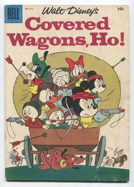 Walt Disney's Covered Wagon, Ho!  #814 (1957) Classic Disney By Dell