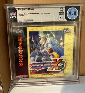 HTF JAPANESE MEGAMAN X3 WATA GRADED 9.0 A+ 1st Playable Zero PC