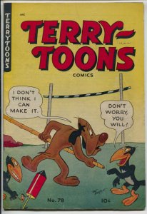 Terry-Toons #78 1950-St John-Mighty Mouse-Heckle & Jeckle fireworks cover-FN-
