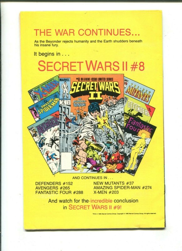 AMAZING SPIDER-MAN #273 - BEYONDER POWER OF PUMA (8.5) 1986