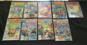 THE AVENGERS 9PC (VF/NM) ISSUES #286-98, EDWARD JARVIS - THE LAST AVENGER 1988