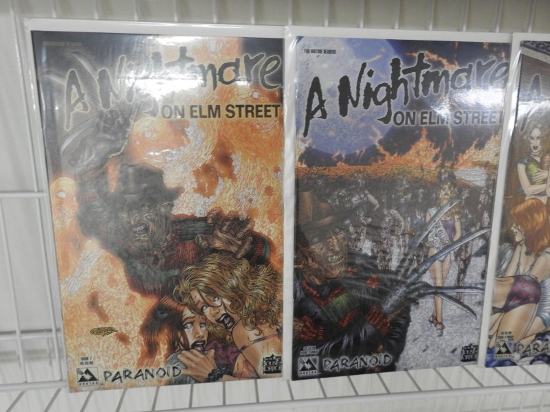 A Nightmare on Elm Street: Paranoid #1,2-3 Wrap Variant (2006)+Extras Avg NM!!