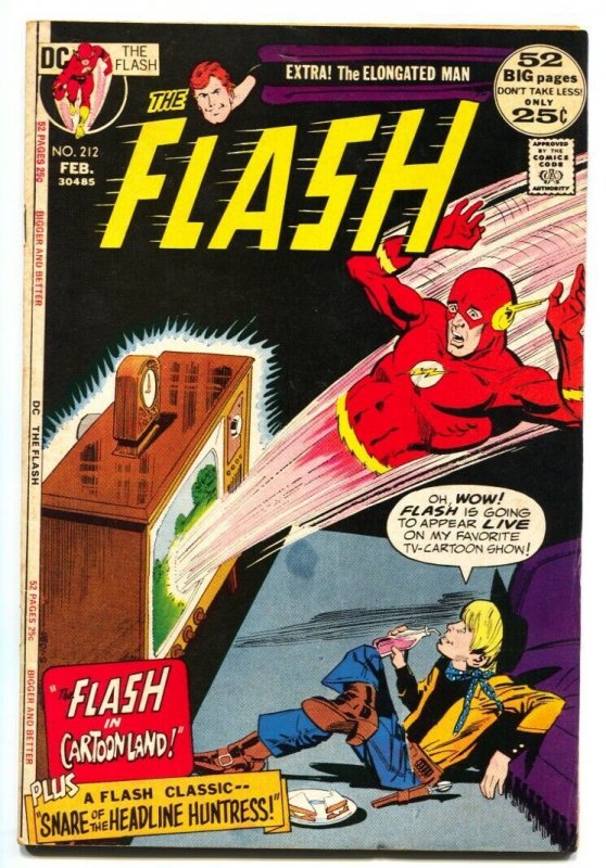 FLASH #212 1972 DC COMICS-Great issue!-Cartoonland FN