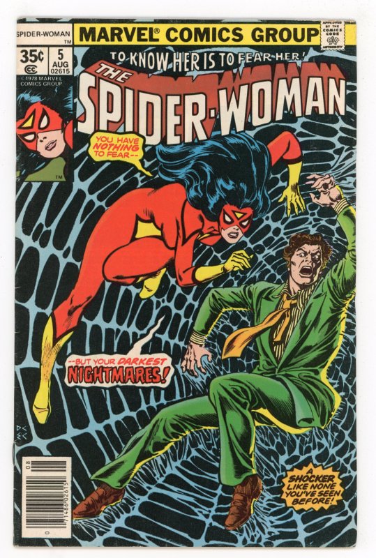 Spider-Woman #5 (1978 v1) Marv Wolfman Morgan Le Fay VF