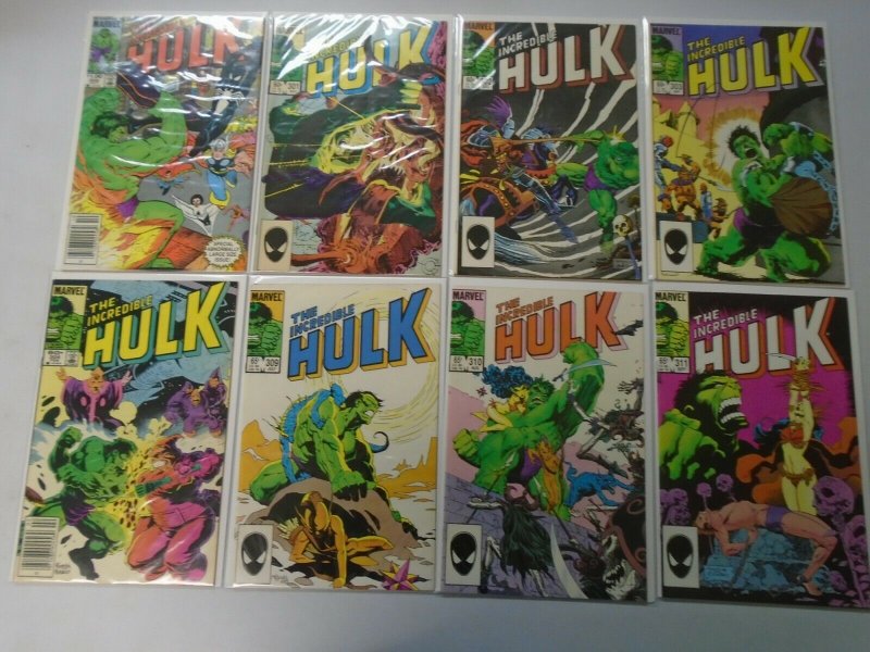 Incredible Hulk lot 35 different from #300-350 avg 8.0 VF (1984-88 1st Series)