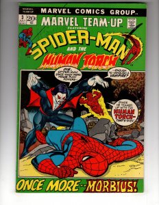 Marvel Team-Up #3 (1972) MORBIUS! HUMAN TORCH! Bronze Classic / EC#2