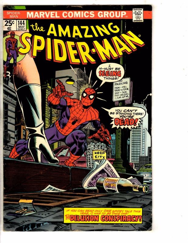 Amazing Spider-Man # 144 FN Marvel Comic Book Goblin MJ Vulture Gwen J272