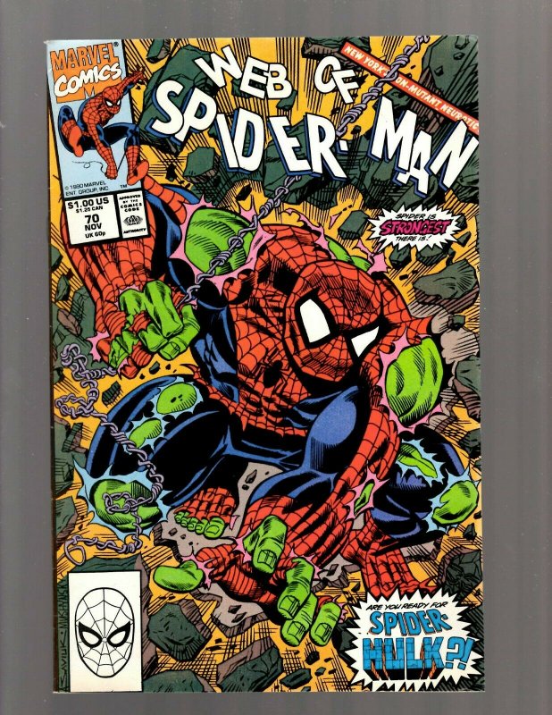 Lot of 12 Web of Spider-Man Comics #58 60 61 62 65 70 73 76 77 83 95 96 J417