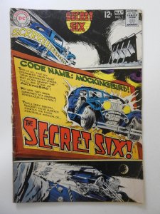 Secret Six #1 (1968) VG- Cond 1 in spine split, centerfold detached top staple