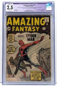 Amazing Fantasy #15 (1962) CGC 2.5 Restored C-1