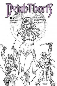 DEJAH THORIS (2019 DYNAMITE) #2 VARIANT 1:50 LINSNER B&W INCV PRESALE-01/15