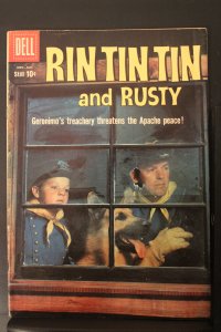 Rin Tin Tin and Rusty #32 (1959) High-Grade VF/NM Photo Cover key Utah CERT Wow!