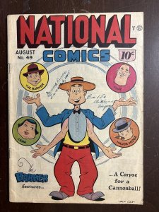 National Comics #49 PR 0.5 Missing Centerfold QUALITY 1945