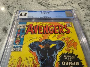 Avengers # 87 CGC Graded 6.5 Marvel Comic Book Black Panther Origin 1971 JH33