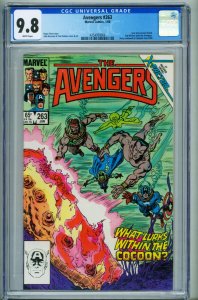 AVENGERS #263 CGC graded 9.8-Jean Grey cocoon found 4254920004