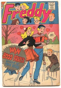 Freddy #16 1959- Ice skating cover- Charlton comics G+