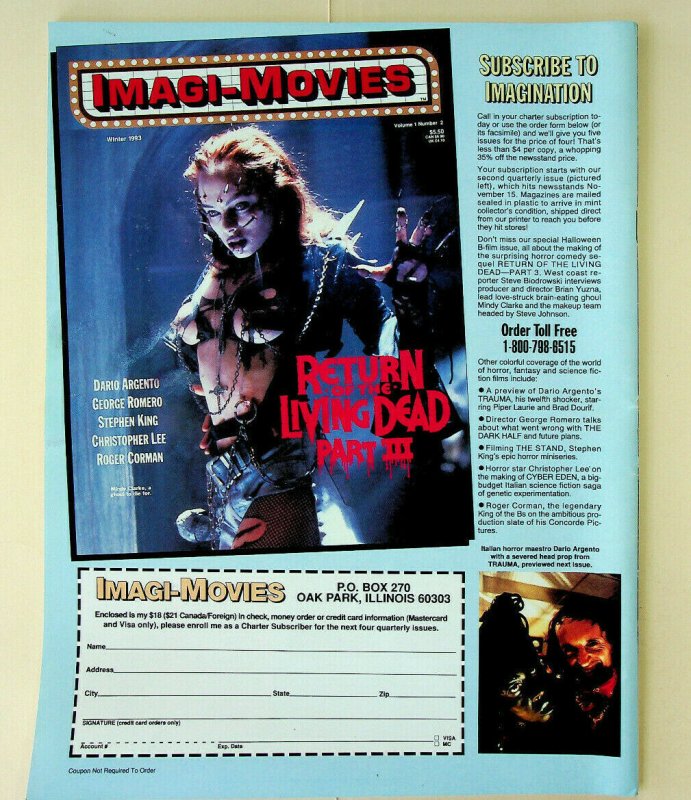 Imagi-Movies Magazine Vol. 1 #1 (Fall 1993)